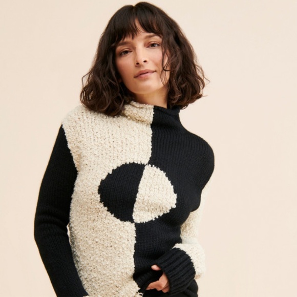 Rachel Antonoff B&W Cookie Sweater in Size XL - Picture 3 of 12